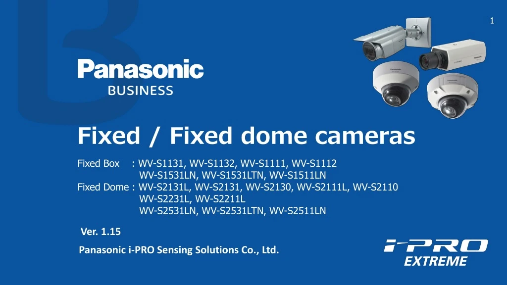 fixed fixed dome cameras n.