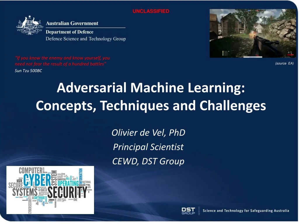 PPT - Adversarial Machine Learning: Concepts, Techniques And Challenges ...