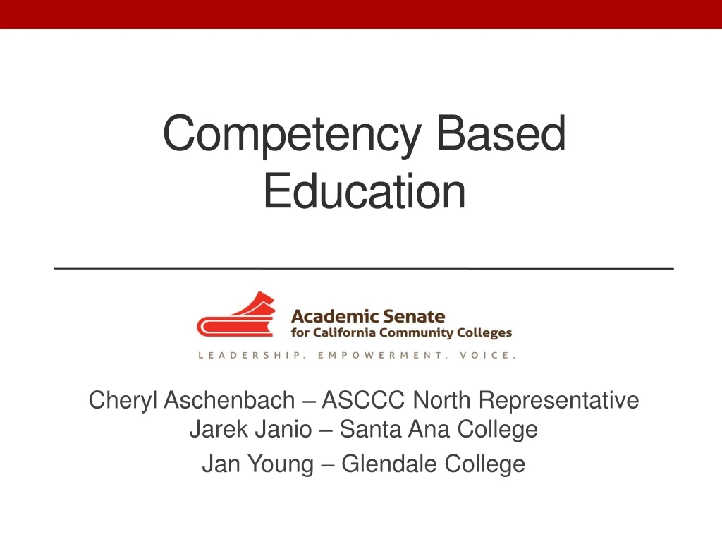 PPT - Competency Based Education PowerPoint Presentation, free download ...