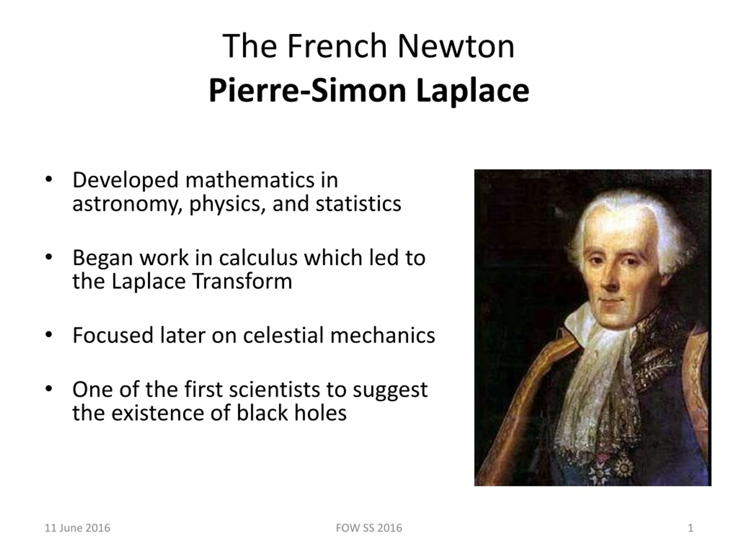 PPT - The French Newton Pierre-Simon Laplace PowerPoint Presentation, free download - ID:8871005