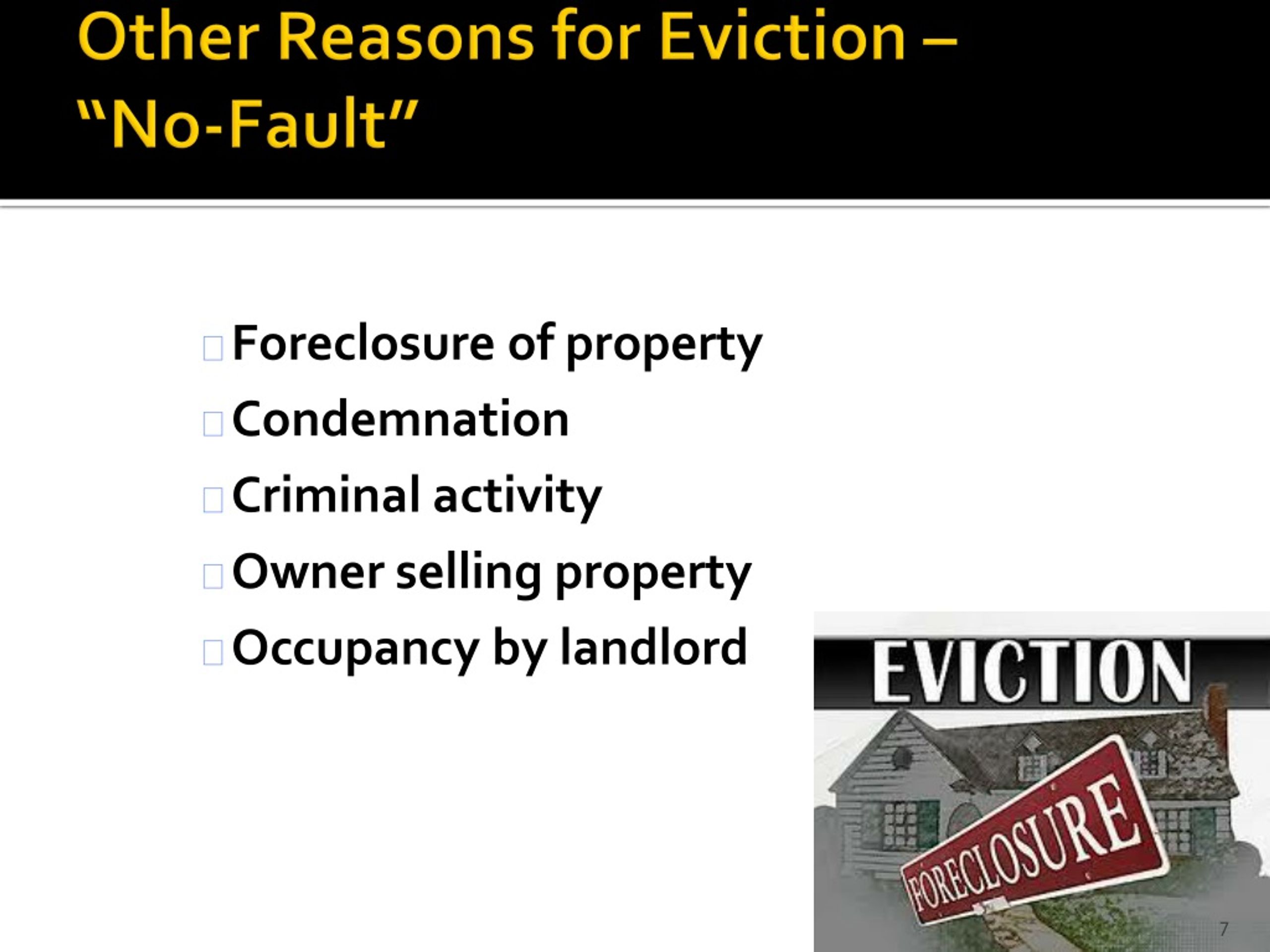 PPT “NOFAULT” EVICTIONS PowerPoint Presentation, free download ID