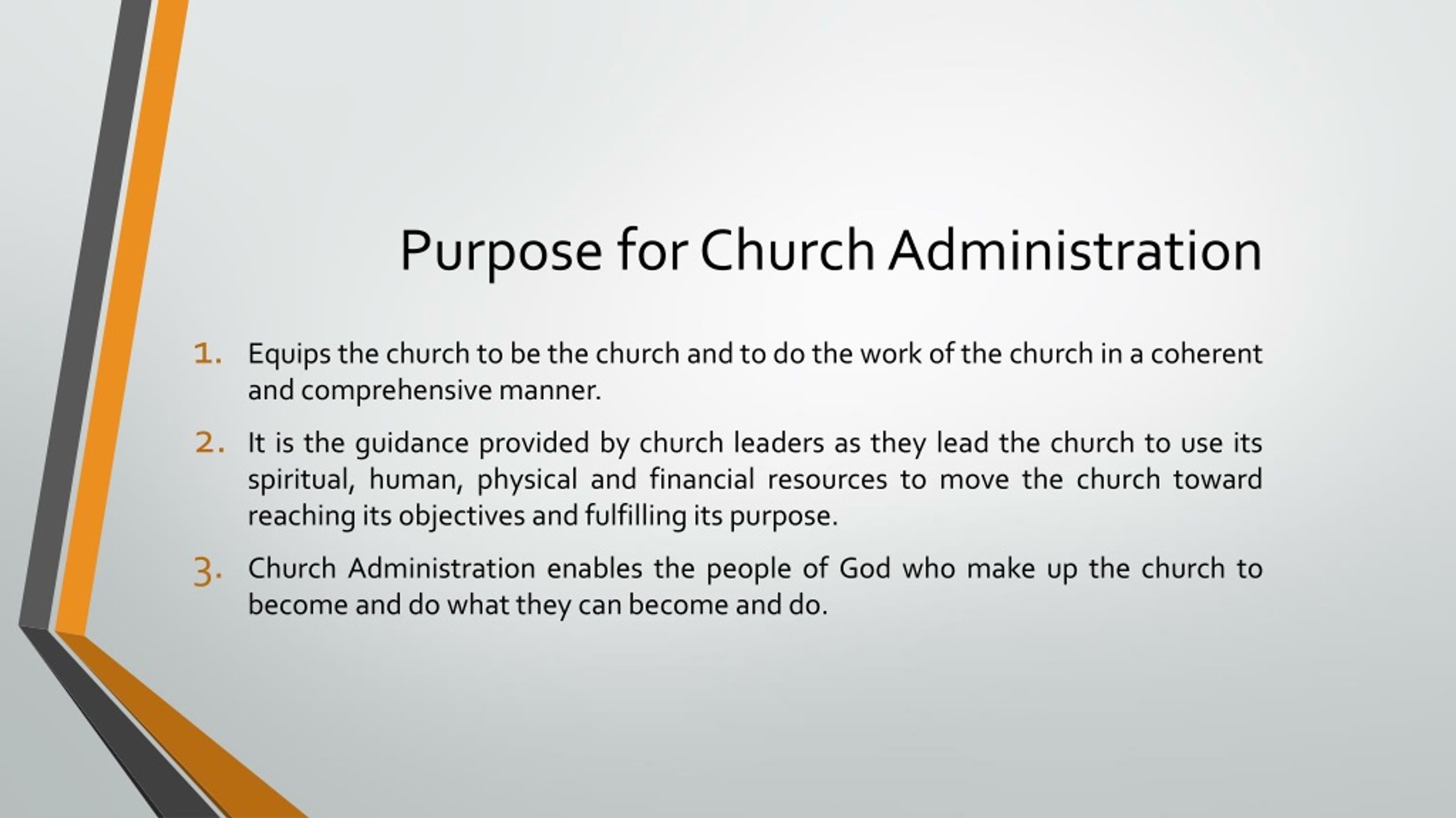 PPT Effective Church Administration PowerPoint Presentation free