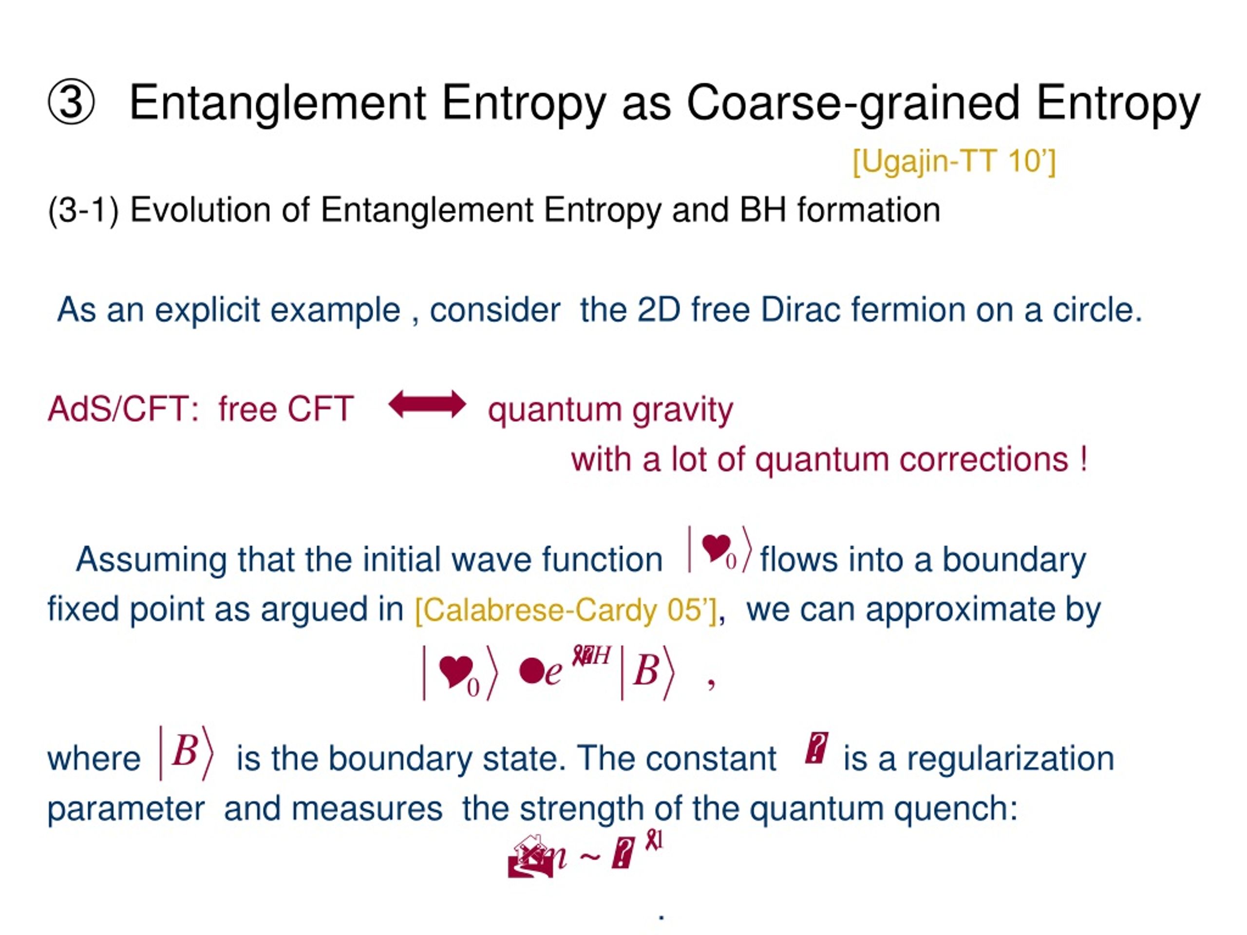 entanglement entropy