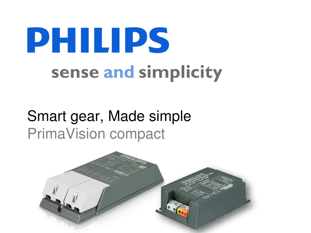 PPT Smart gear , Made simple PrimaVision compact PowerPoint