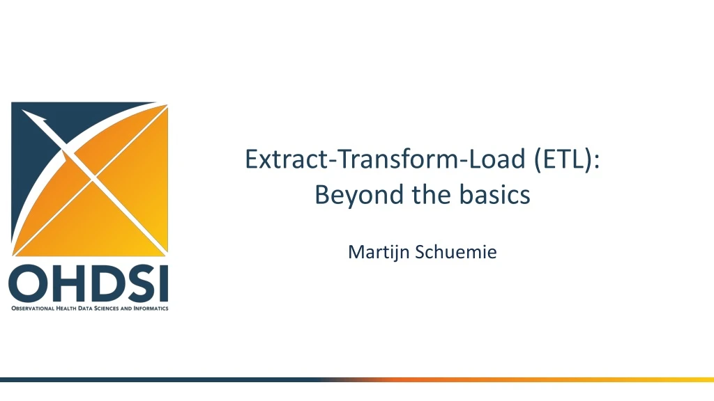 extract transform load standards