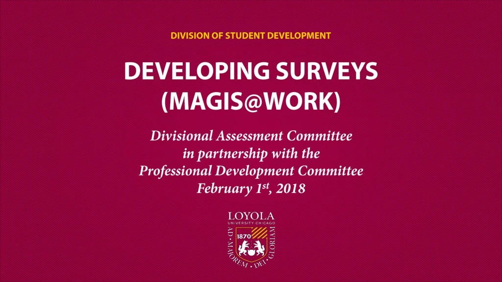 division of student development n.