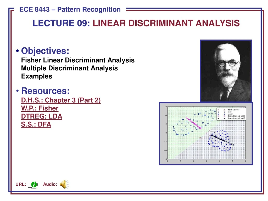 PPT - LECTURE 09: LINEAR DISCRIMINANT ANALYSIS PowerPoint Presentation ...