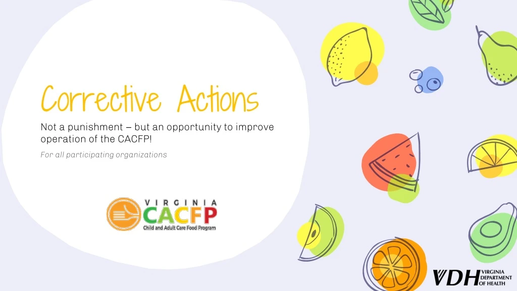 corrective actions n.