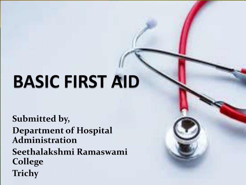 PPT BASIC FIRST AID PowerPoint Presentation, free download ID8880990