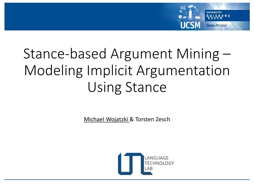 stance based argument mining modeling implicit argumentation using stance n.