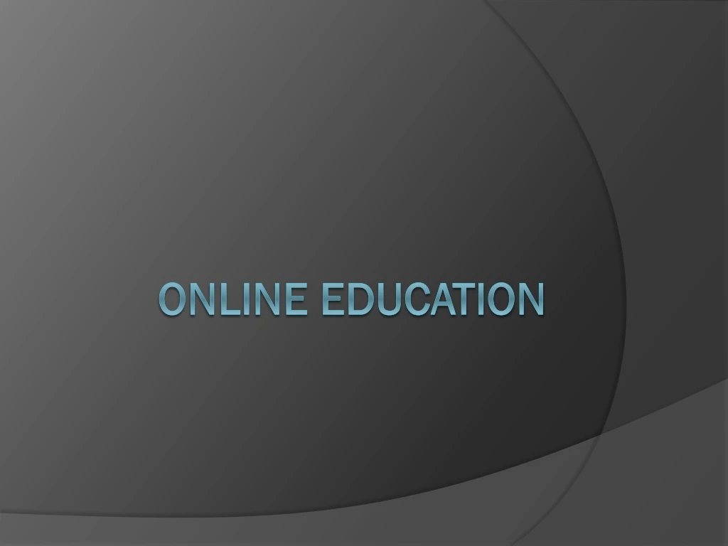 online education slide presentation