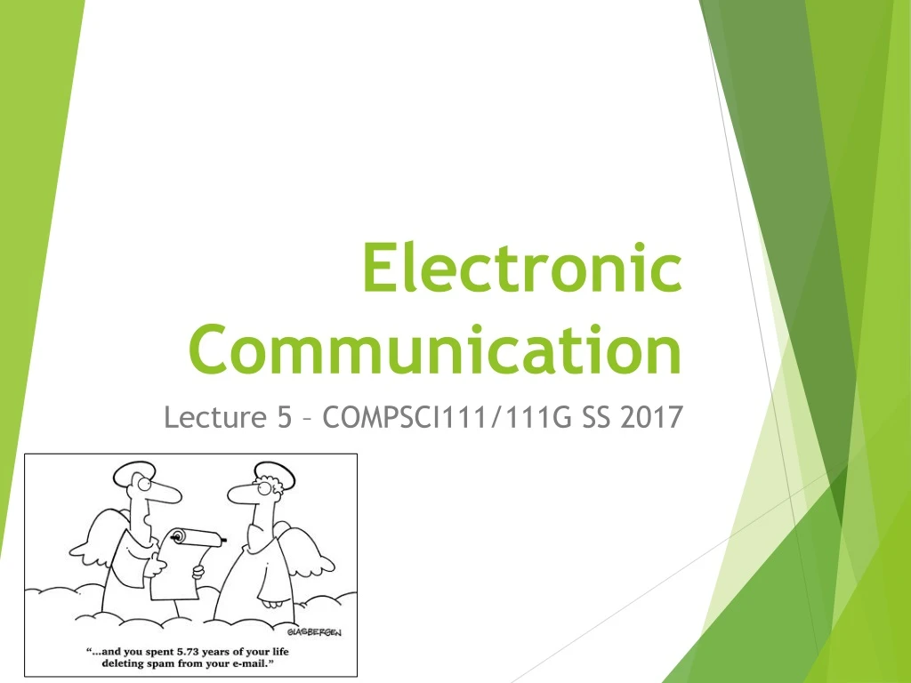 PPT Electronic Communication PowerPoint Presentation, free download