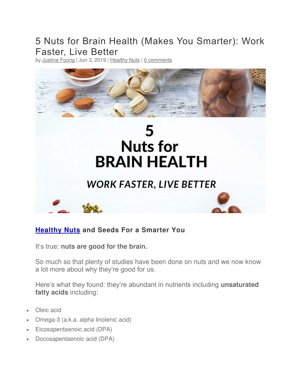 5 nuts for brain health makes you smarter work n.