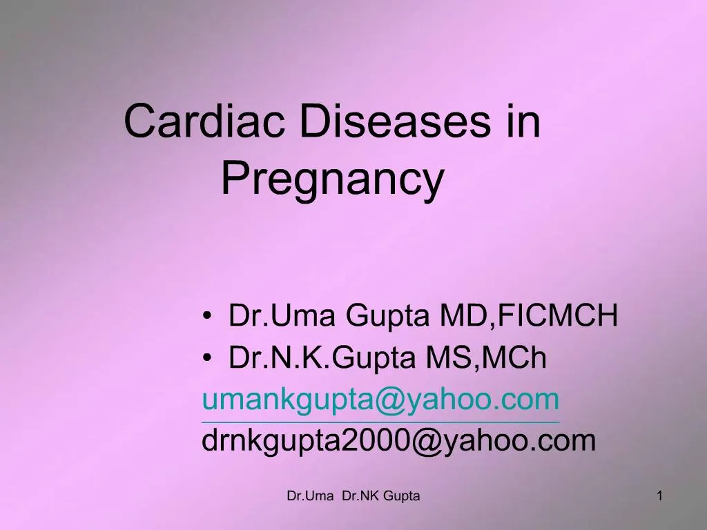 PPT - Cardiac Diseases In Pregnancy PowerPoint Presentation, Free ...