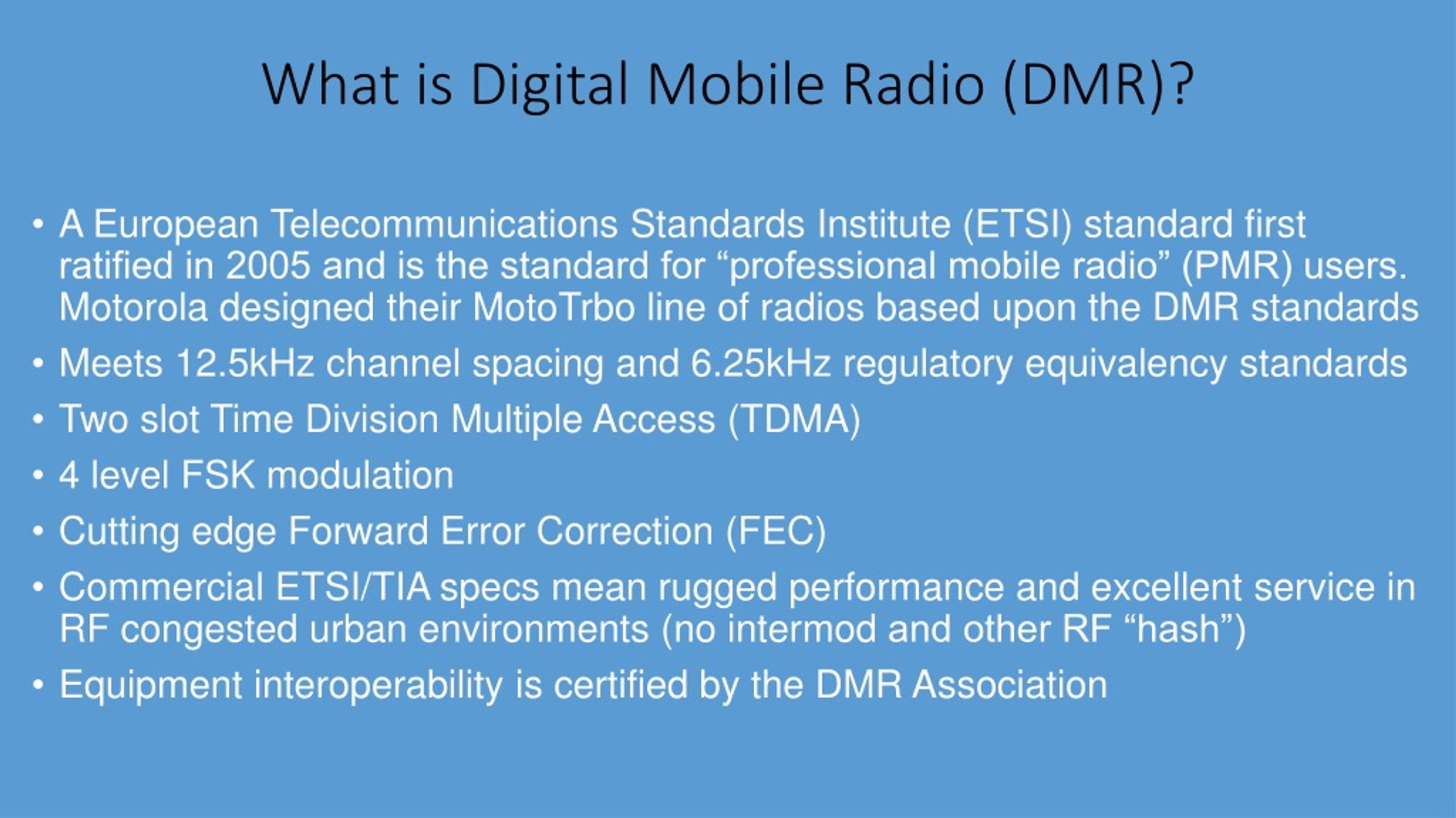 Digital Mobile Radio Association