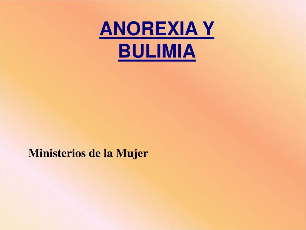 anorexia y bulimia n.