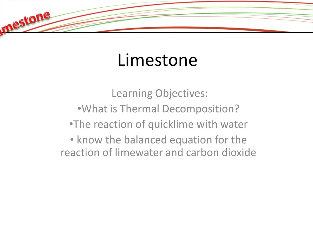 limestone n.