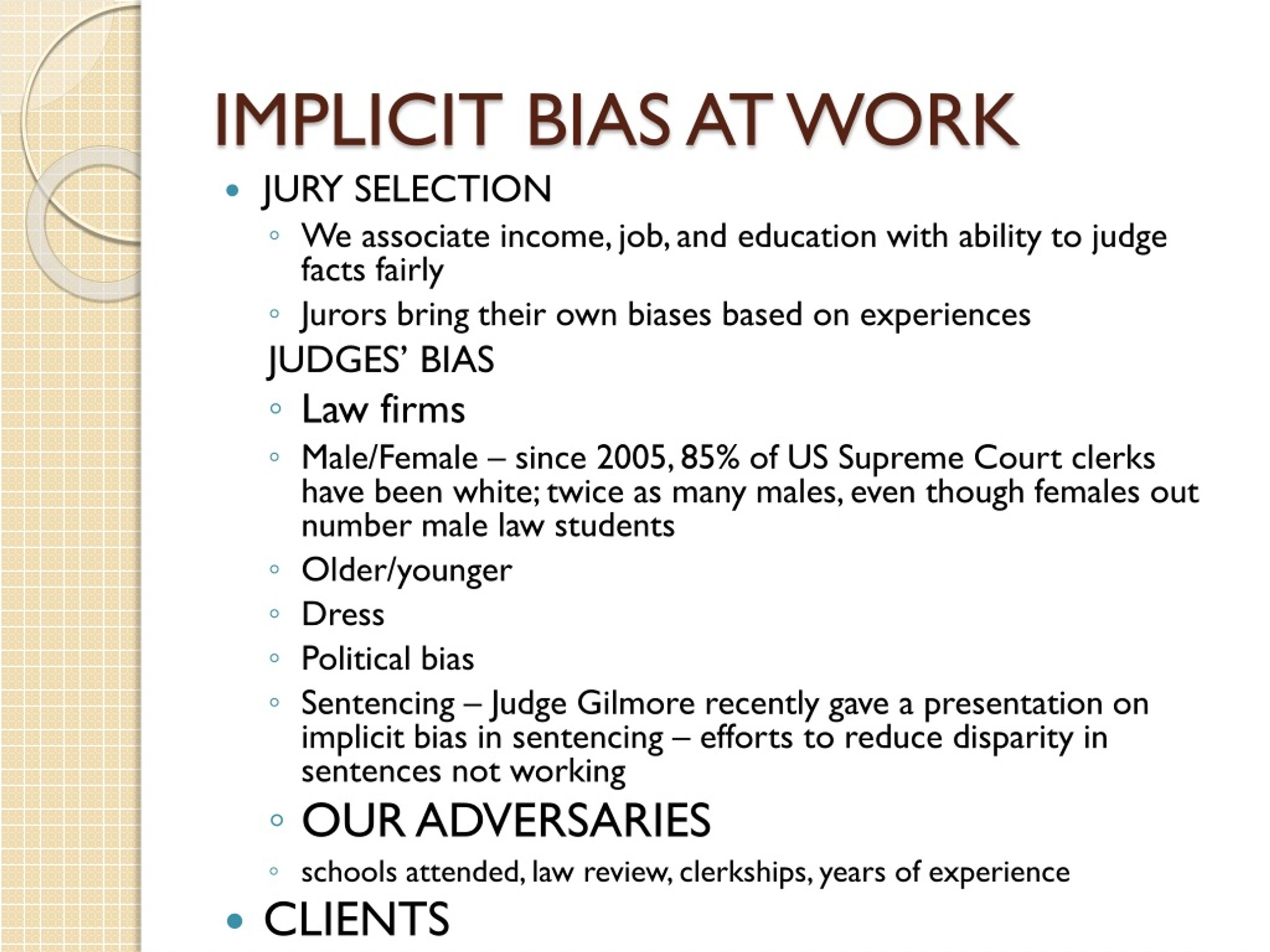 implicit bias essay