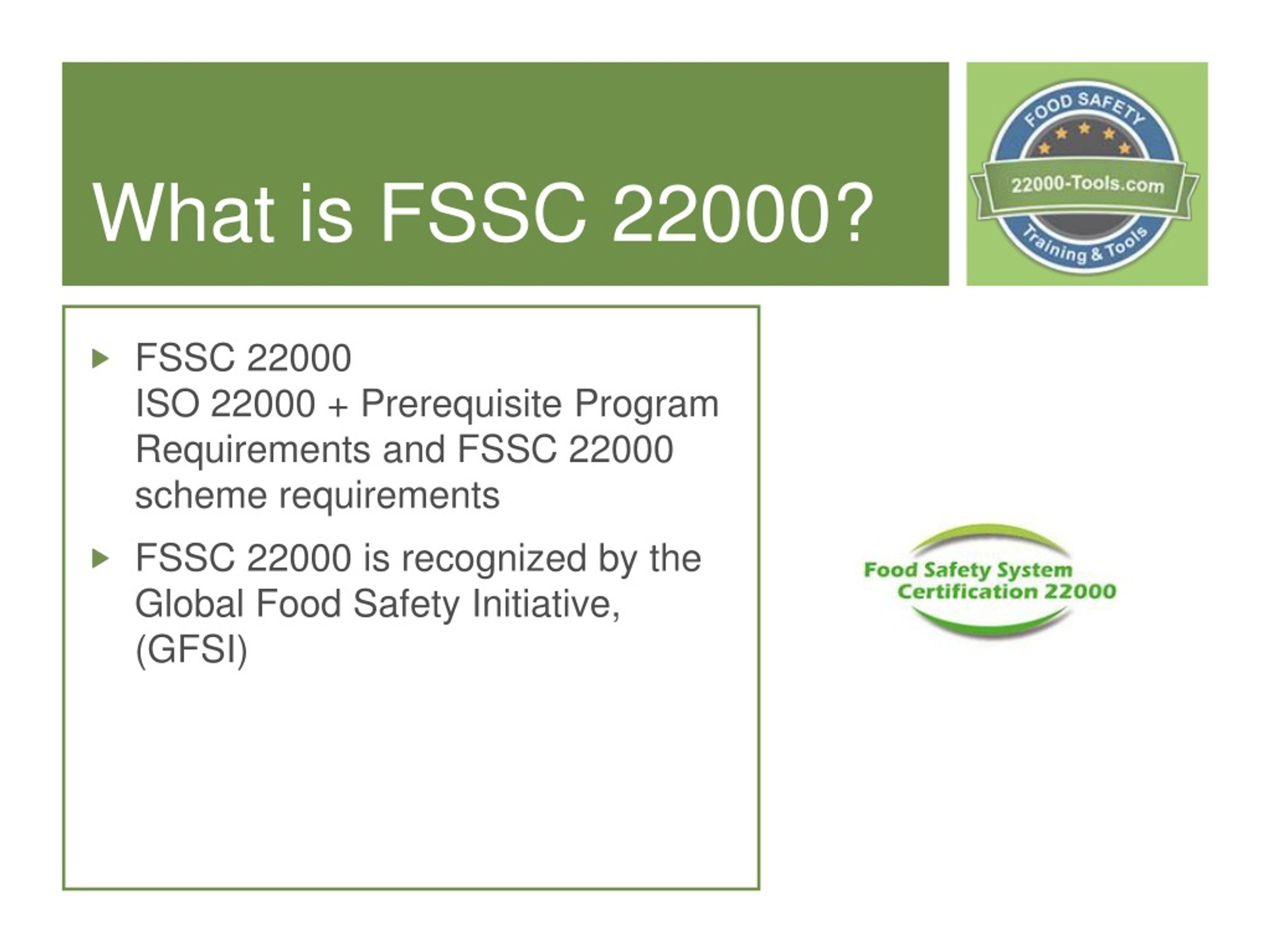 An Overview On FSSC 22000 Version 5 Documentation Kit PPT 54 OFF