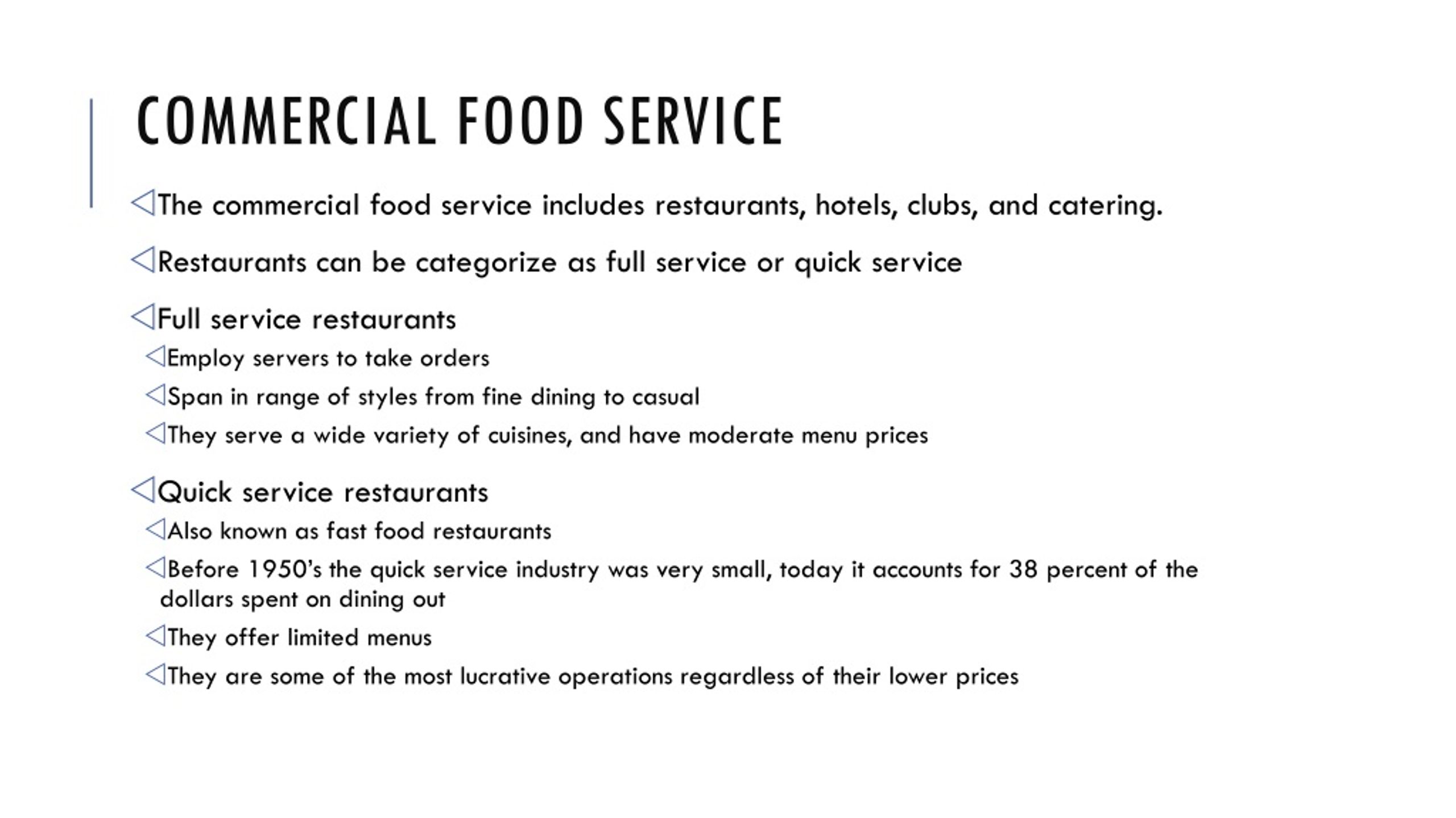 PPT Chapter 2 Understanding food service operations PowerPoint