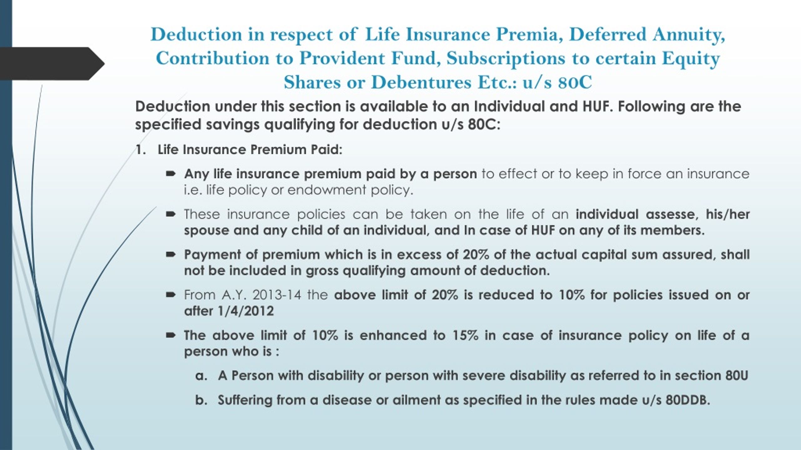 Life Insurance Premia