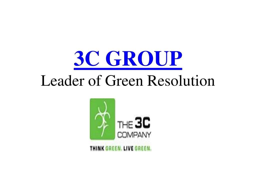 3c group leader of green resolution n.