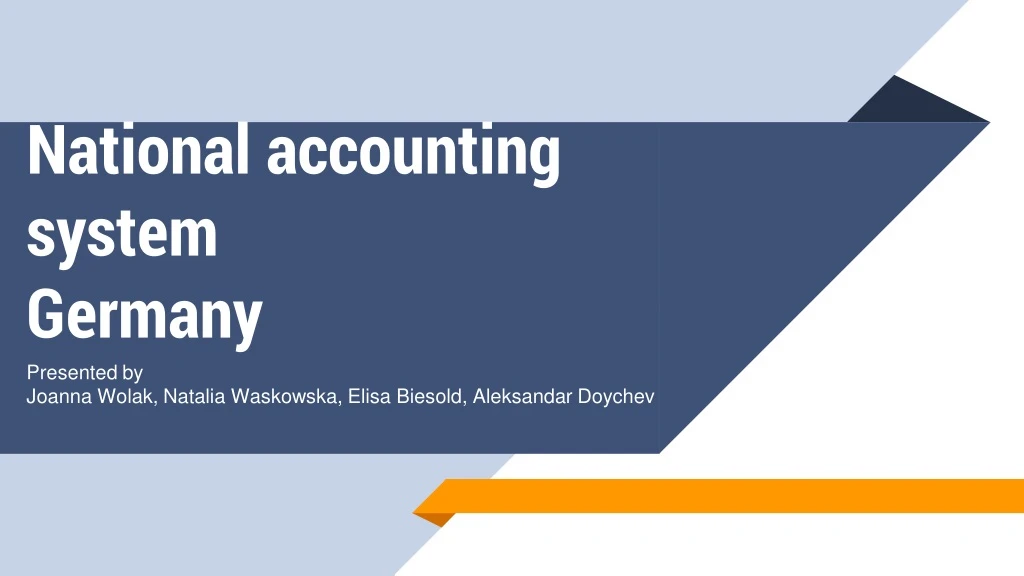 PPT National accounting system Germany PowerPoint Presentation, free