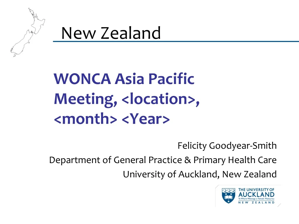 PPT WONCA Asia Pacific Meeting, , PowerPoint Presentation ID8899200