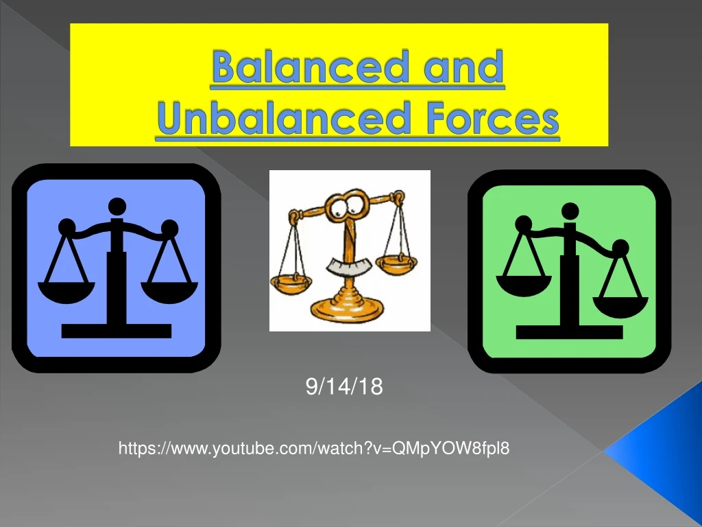 powerpoint presentation on balanced and unbalanced forces