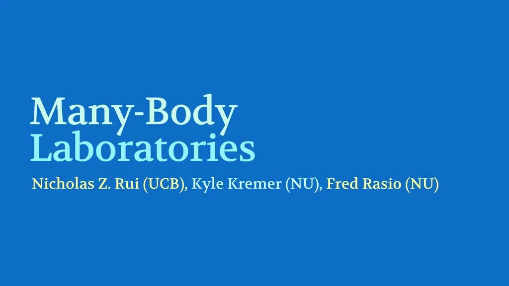 many body laboratories n.