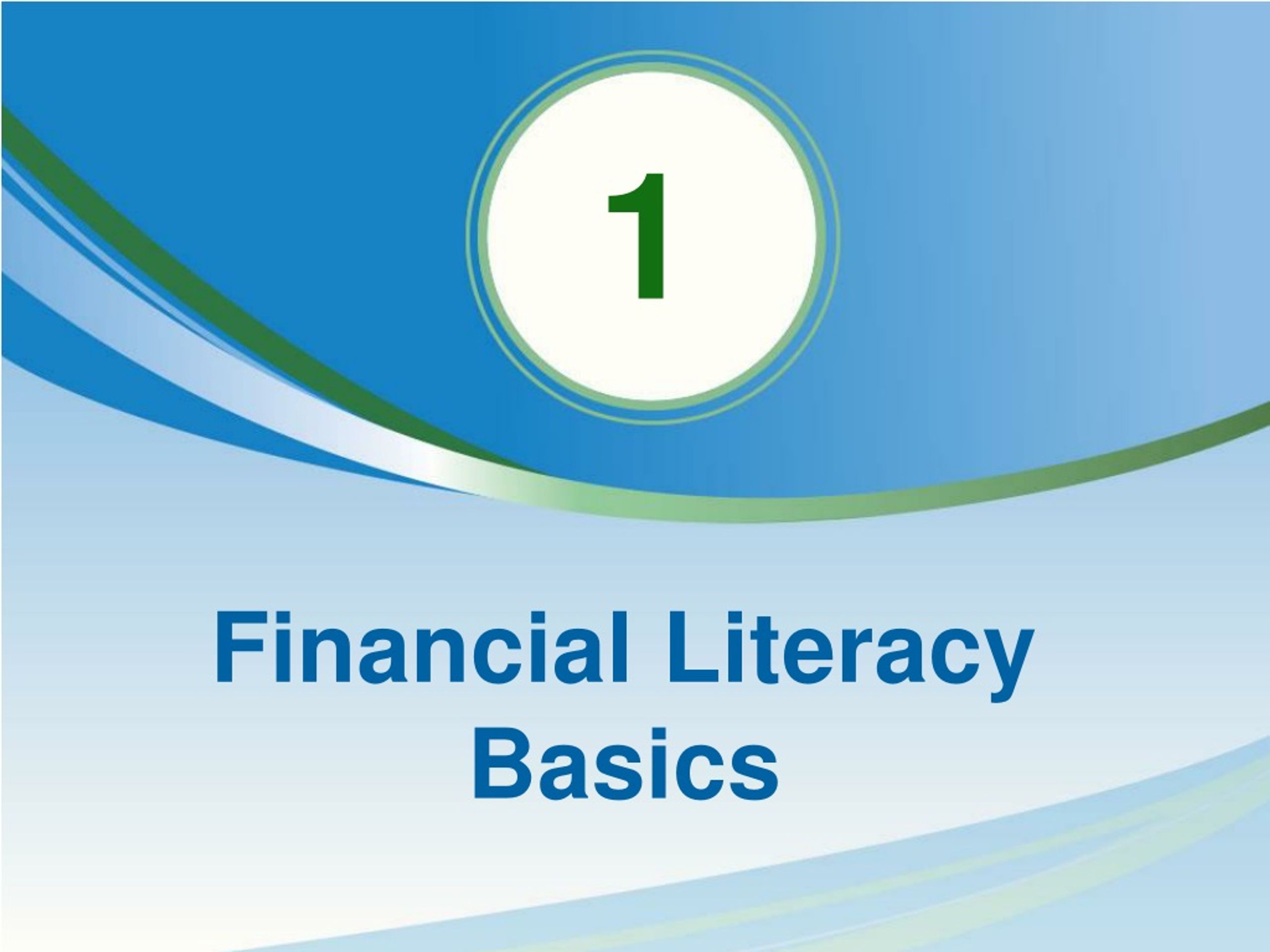 financial literacy presentation