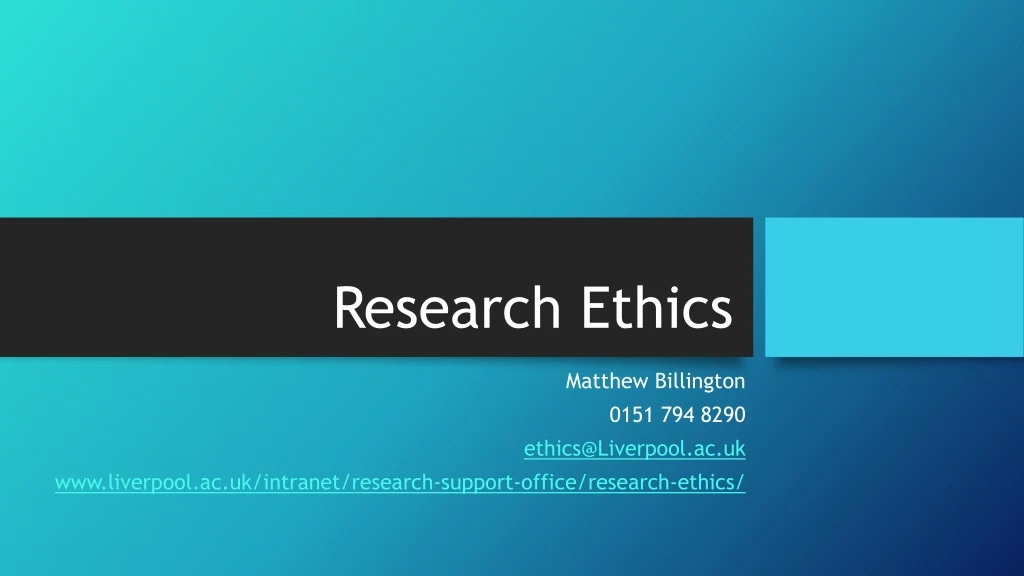 PPT - Research Ethics PowerPoint Presentation, Free Download - ID:8899551