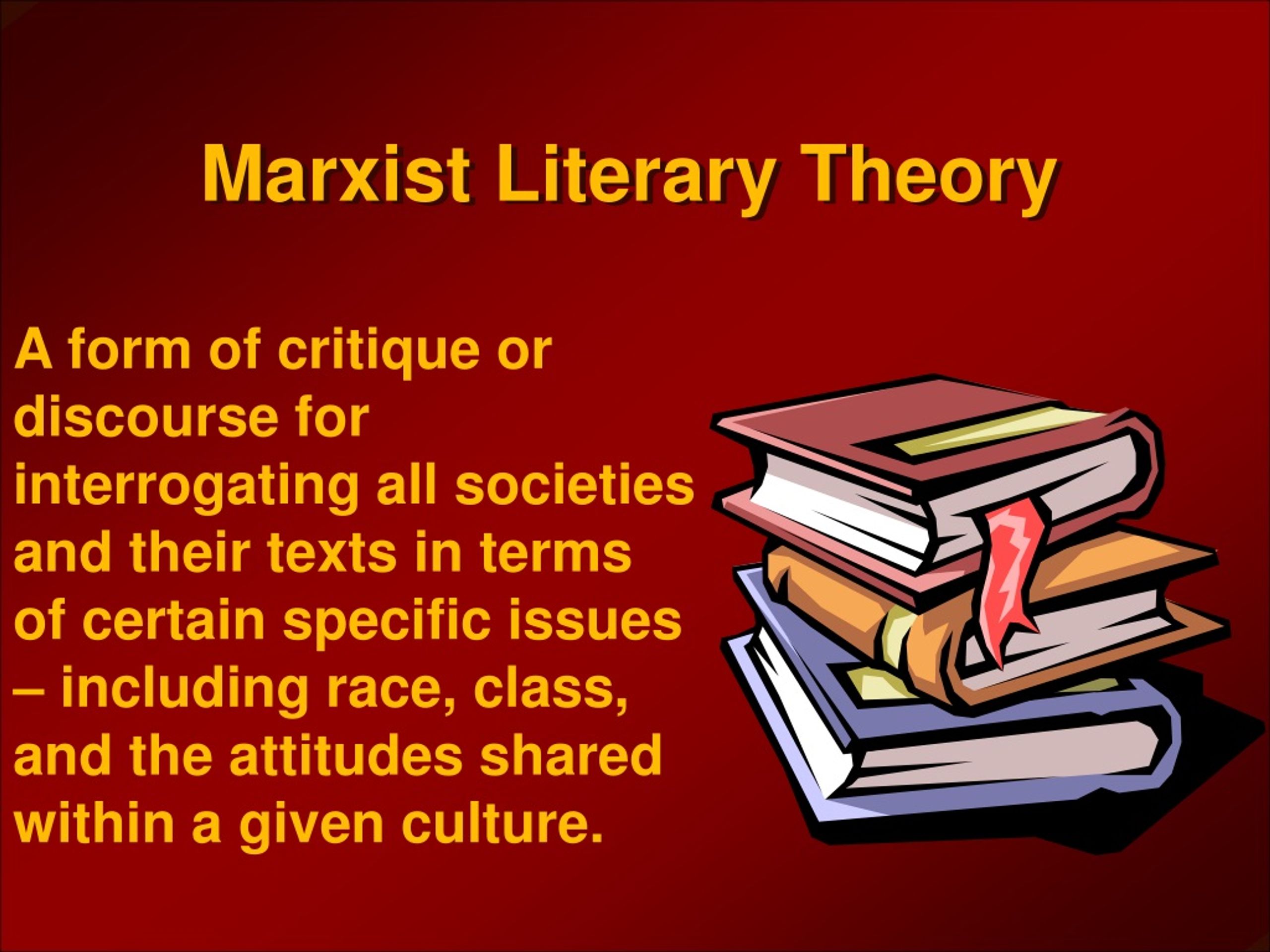 marxist theory in literary criticism