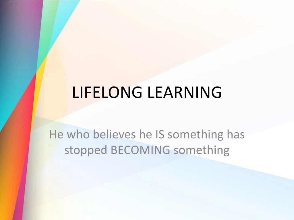 lifelong learning n.