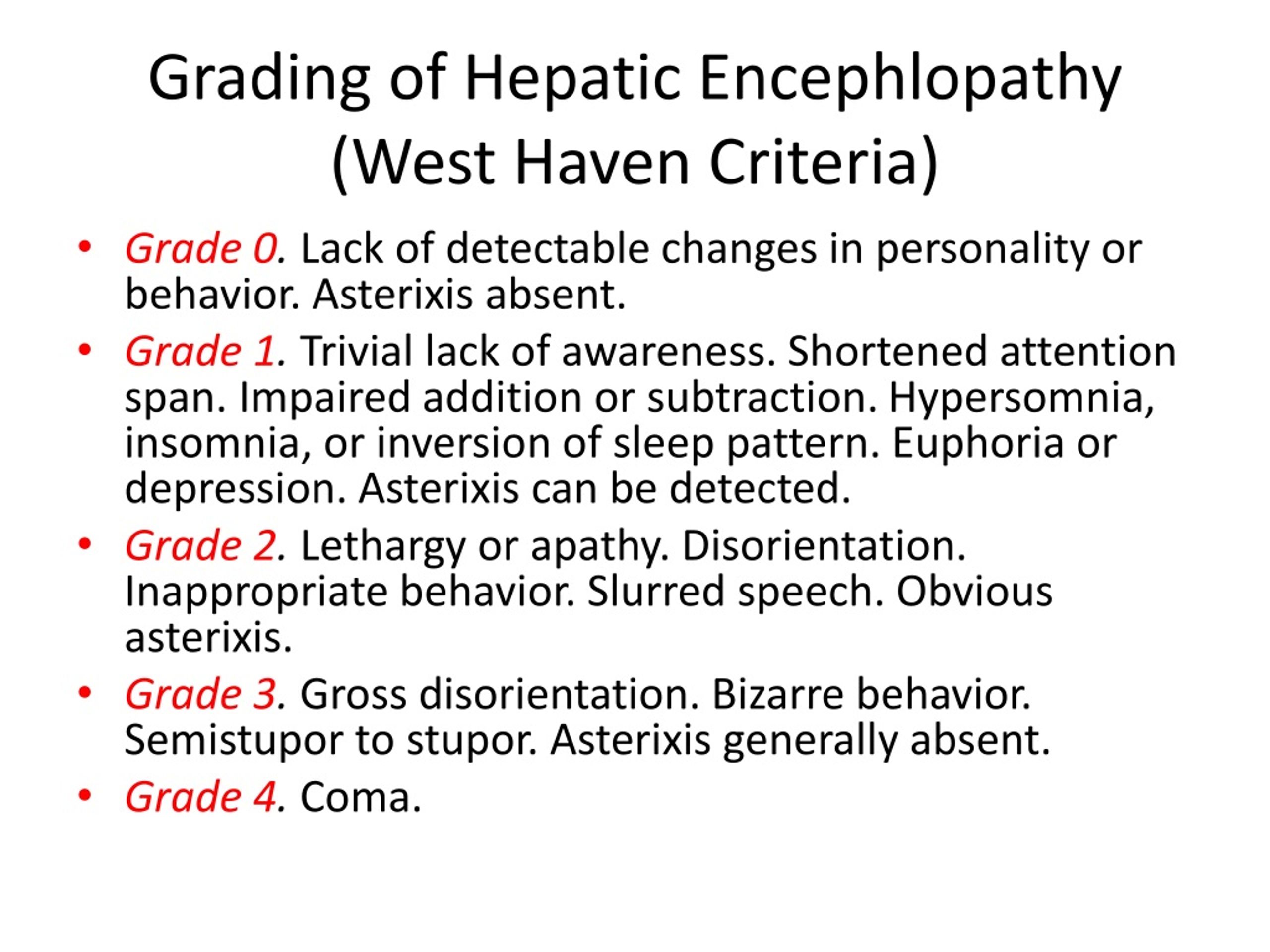 PPT EXAMINATION OF A PATIENT WITH HEPATIC ENCEPHALOPATHY ALTERED CONSCIOUSNESS LEVEL