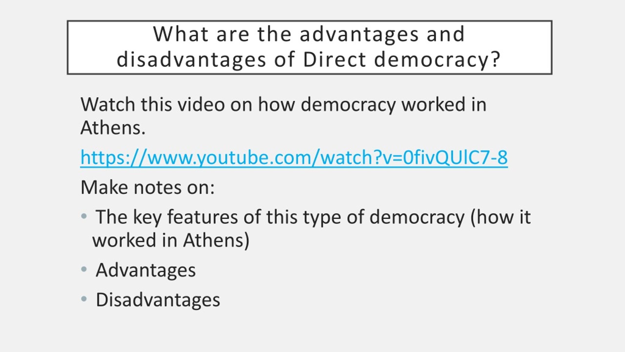 advantages and disadvantages of direct democracy