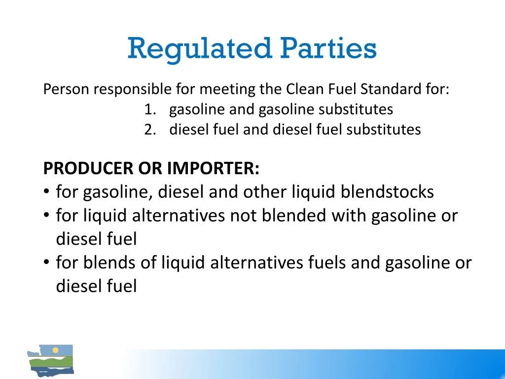 regulated parties n.