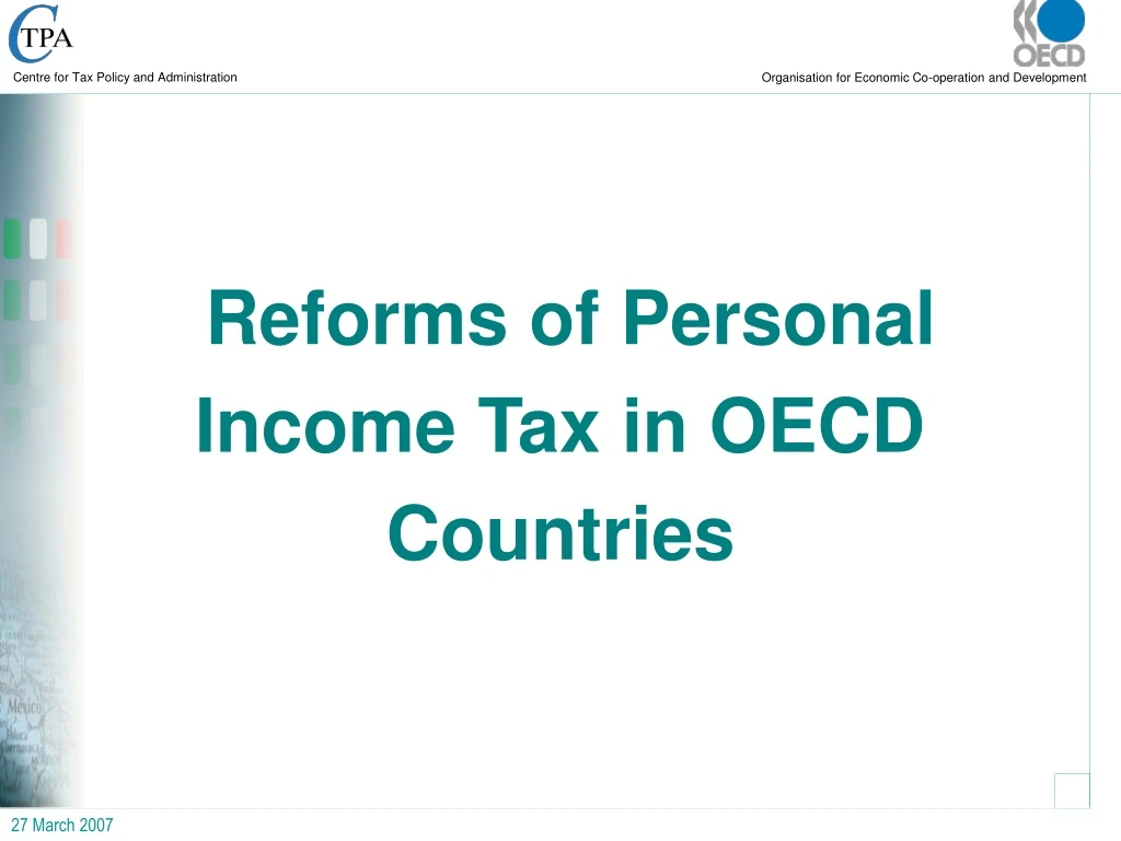 PPT - Reforms Of Personal Income Tax In OECD Countries PowerPoint ...