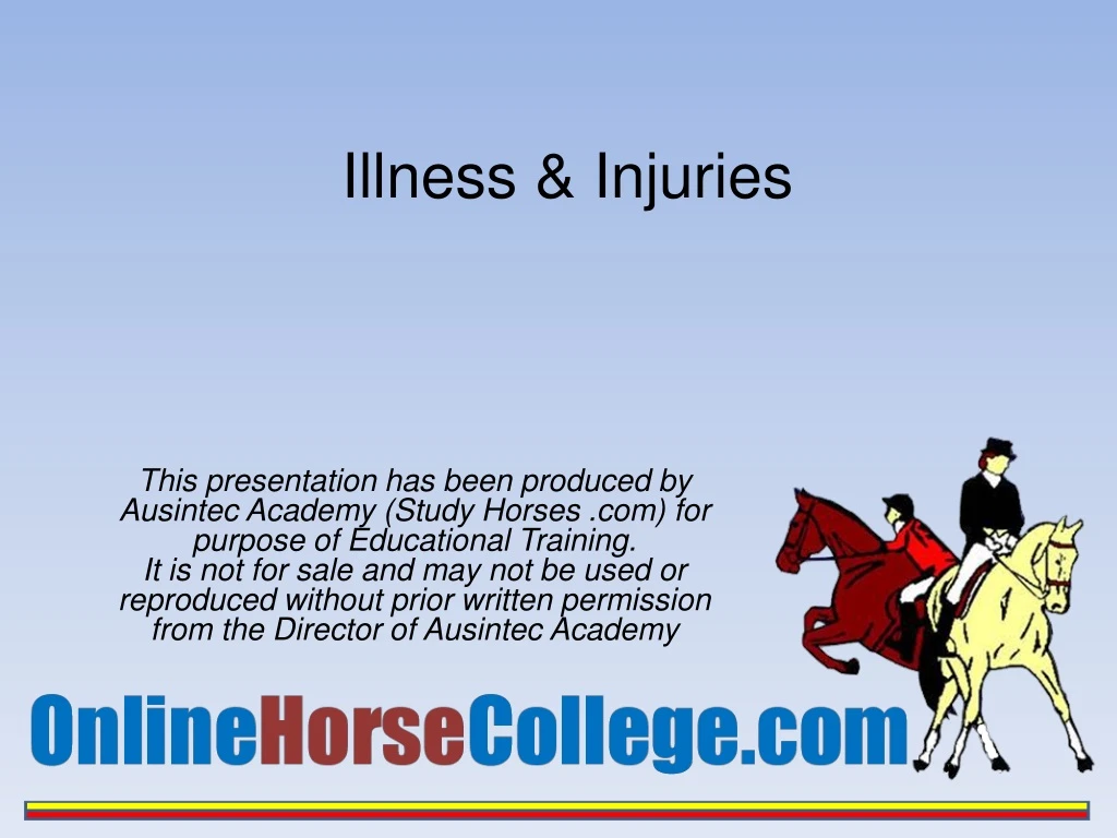 PPT - Illness & Injuries PowerPoint Presentation, free download - ID ...