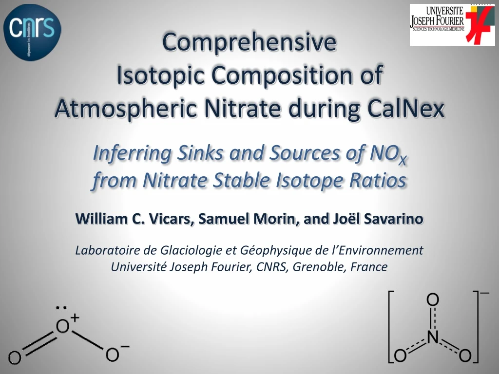 comprehensive isotopic composition of atmospheric nitrate during calnex n.