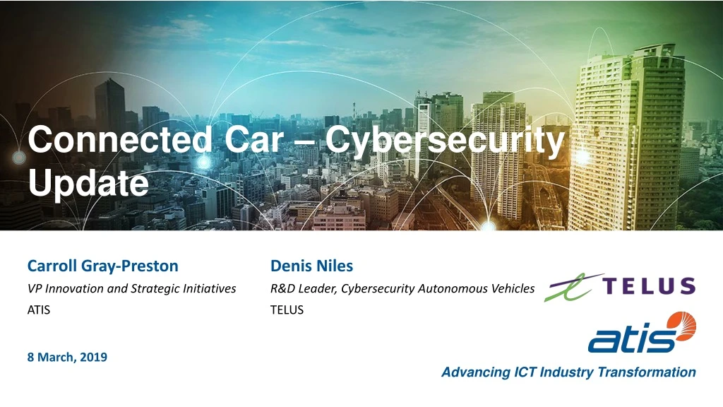 PPT - Connected Car – Cybersecurity Update PowerPoint Presentation ...