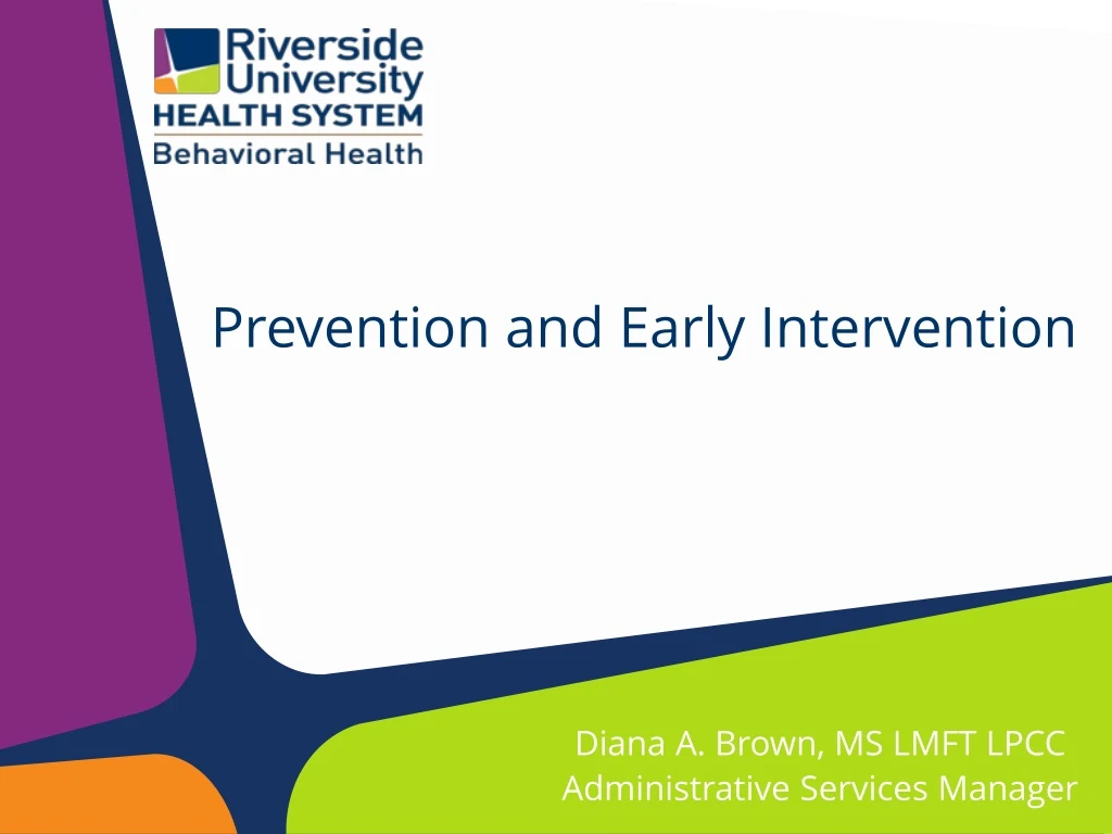 PPT - Prevention And Early Intervention PowerPoint Presentation, Free ...