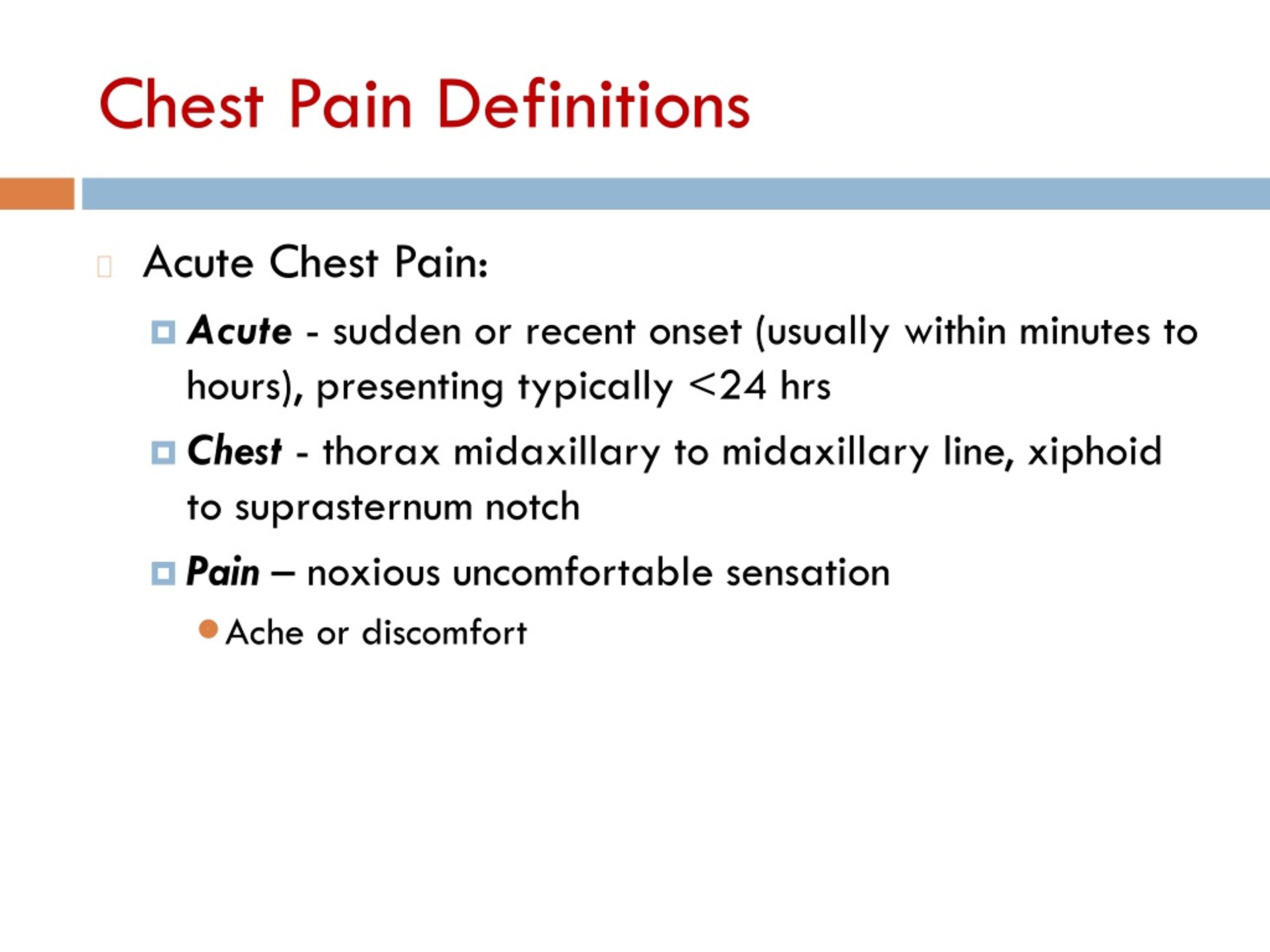 PPT - CHEST PAIN PowerPoint Presentation, Free Download - ID:8912424