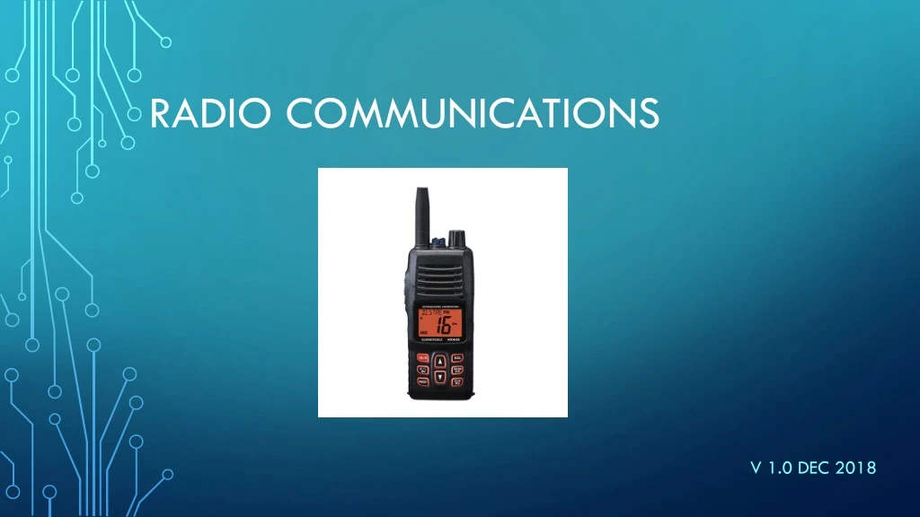 radio communications n.