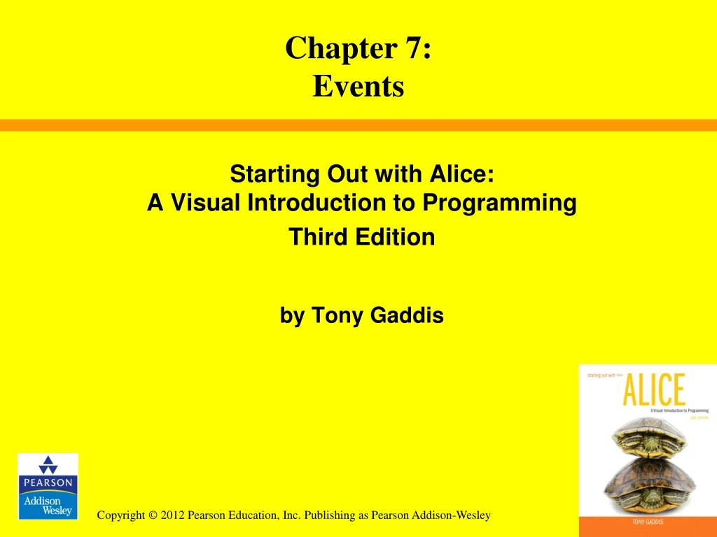 PPT - Chapter 7: Events PowerPoint Presentation, free download - ID:8914311
