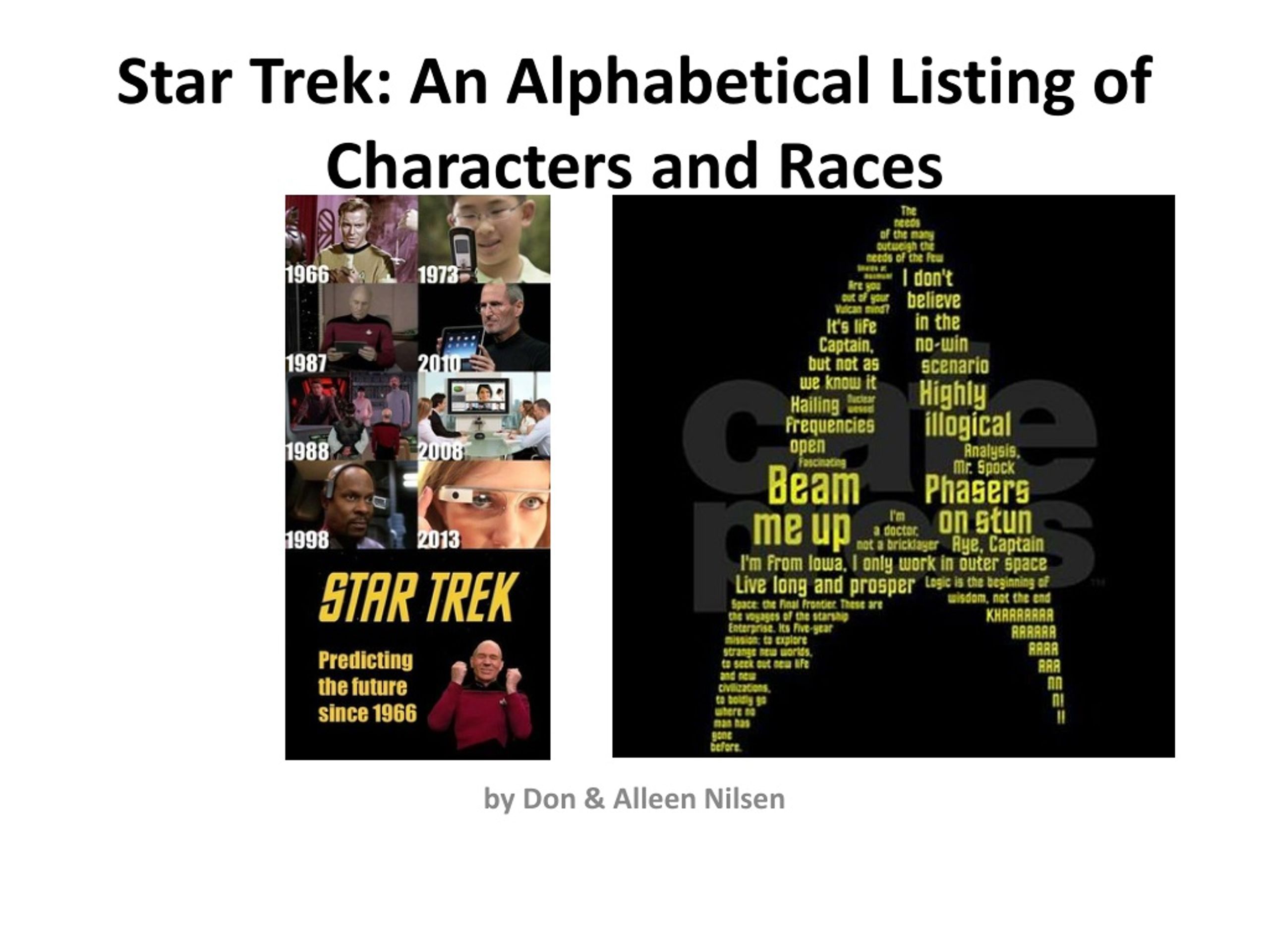 star trek characters alphabetical