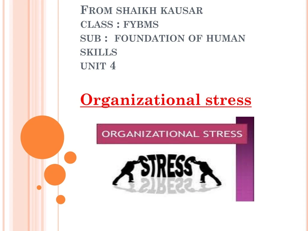 from shaikh kausar class fybms sub foundation of human skills unit 4 n.