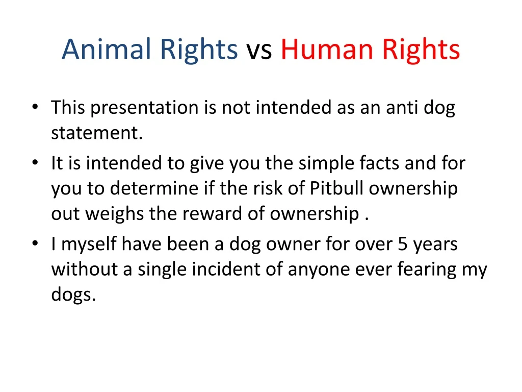 animal rights vs human rights n.