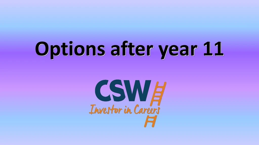 options after year 11 n.