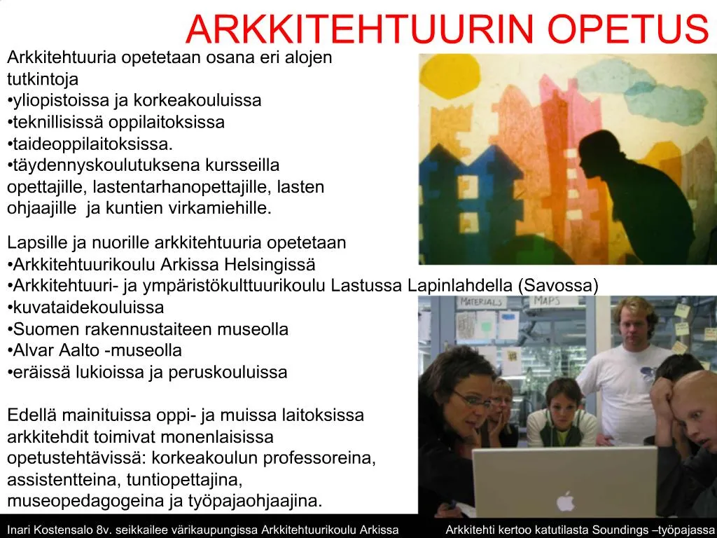 PPT - ARKKITEHTUURIN OPETUS PowerPoint Presentation, Free Download - ID ...